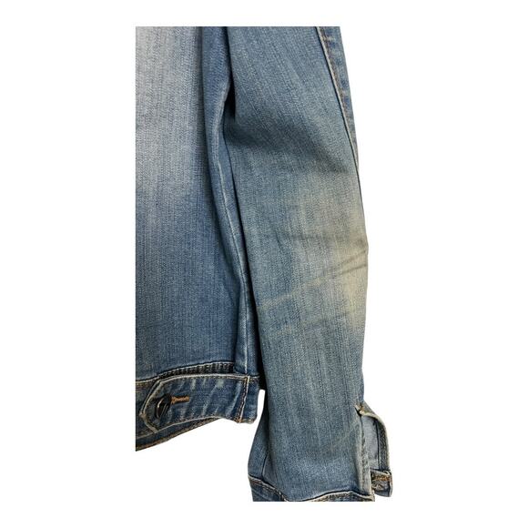 Tractr Small Women’s Jean Jacket Denim Blue Cotton Casual Comfy Western utility - Picture 7 of 8